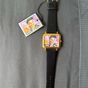 Gold and Black Elvis Presley Watch